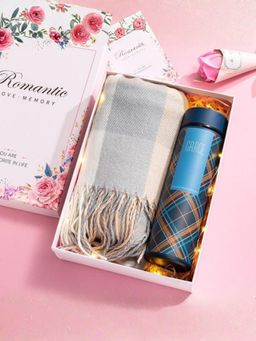 Smokey Cocktail - Flask Gift Set - Grace Blue