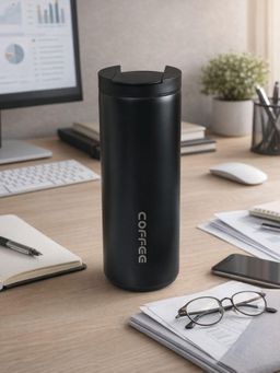 Smokey Cocktail - Vacuum Tumbler Mug - Black