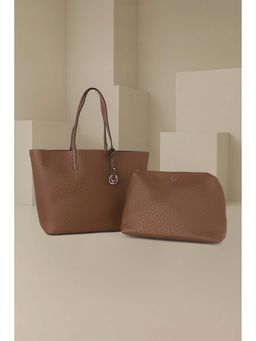 Allen Solly - Women Brown Casual Handbag with Pouch