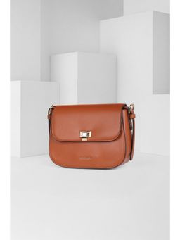 Van Heusen - Women Brown Solid Casual Sling Bag
