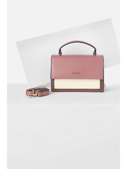 Van Heusen - Women Pink Colorblock Casual Sling Bag With Detachable Strap