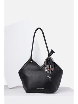 Van Heusen - Women Black Solid Casual Handbag