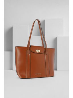 Van Heusen - Women Brown Solid Casual Handbag