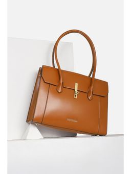 Van Heusen - Women Brown Solid Formal Handbag