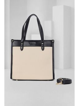 Van Heusen - Women Beige Textured Casual Handbag