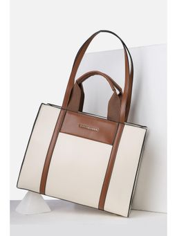 Van Heusen - Women White Solid Casual Handbag