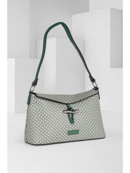 Van Heusen - Women Green Printed Casual Handbag