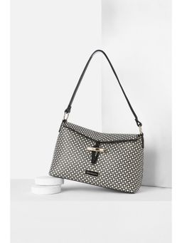 Van Heusen - Women Black Printed Casual Handbag