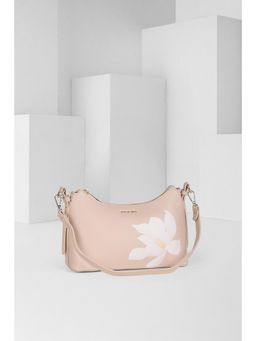 Van Heusen - Women Beige Printed Casual Handbag