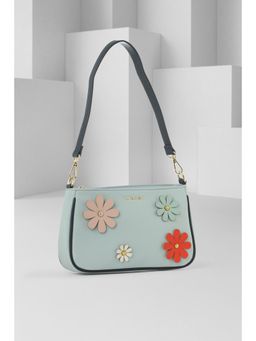Van Heusen - Women Light Blue Printed Casual Handbag