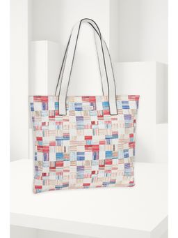 Van Heusen - Women White Printed Casual Handbag