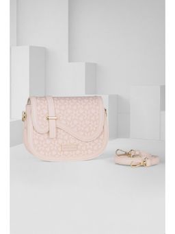 Van Heusen - Women Beige Printed Casual Sling Bag With Detachable Strap