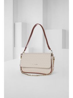 Van Heusen - Women Grey Graphic Printed Casual Handbag