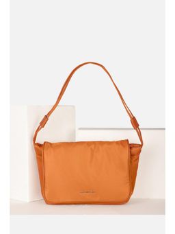 Van Heusen - Women Orange Solid Casual Handbag