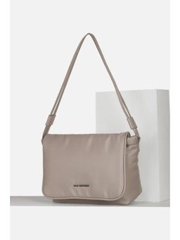 Van Heusen - Women Grey Solid Casual Handbag