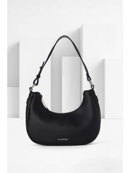 Van Heusen - Women Black Textured Casual Handbag