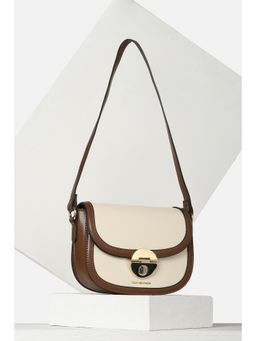 Van Heusen - Women Brown Colorblock Casual Sling Bag