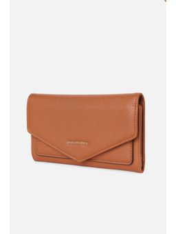 Van Heusen - Women Brown Solid Casual Wallet