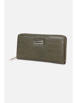 Van Heusen - Women Olive Textured Casual Wallet