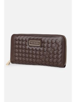 Van Heusen - Women Brown Solid Casual Wallet