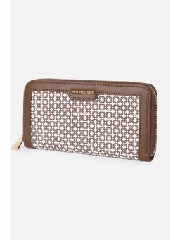 Van Heusen - Women Brown Printed Casual Wallet