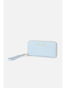 Van Heusen - Women Light Blue Textured Casual Wallet