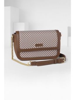 Van Heusen - Women Brown Printed Casual Sling Bag