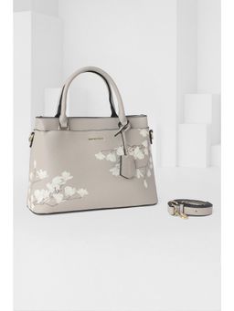 Van Heusen - Women Grey Printed Casual Handbag