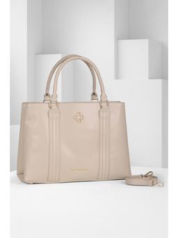 Van Heusen - Women Beige Solid Formal Handbag