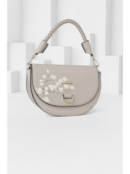 Van Heusen - Women Grey Printed Casual Handbag