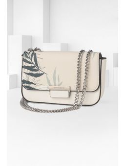 Van Heusen - Women White Printed Casual Sling Bag