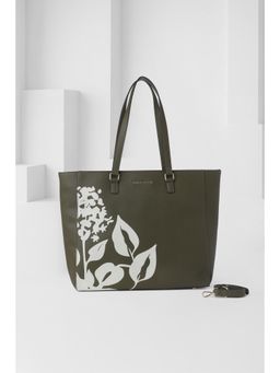 Van Heusen - Women Olive Printed Formal Handbag
