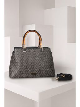 Van Heusen - Women Grey Printed Casual Handbag