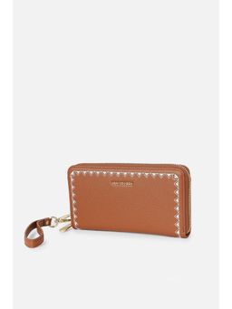 Van Heusen - Women Brown Embroidered Casual Wallet