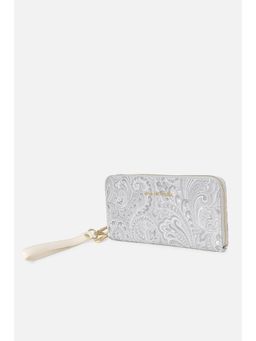 Van Heusen - Women Grey Embroidered Casual Wallet