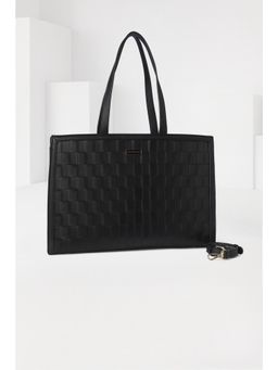 Van Heusen - Women Black Solid Formal Handbag