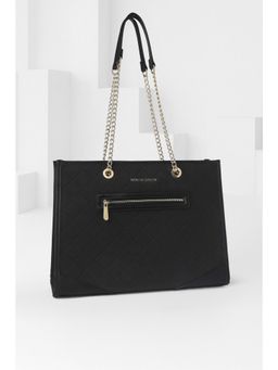 Van Heusen - Women Black Solid Casual Handbag
