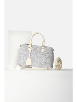 Van Heusen - Women Grey Printed Casual Handbag