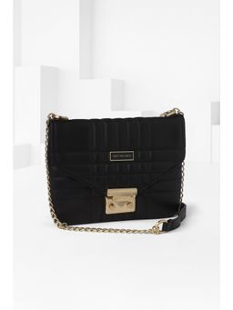 Van Heusen - Women Black Textured Casual Sling Bag