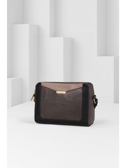 Van Heusen - Women Brown Colorblock Casual Sling Bag