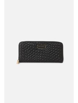 Van Heusen - Women Black Solid Casual Wallet