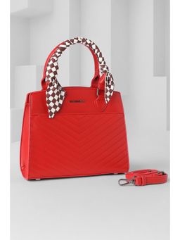 Van Heusen - Women Red Solid Casual Handbag
