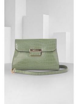Van Heusen - Women Green Textured Casual Sling Bag