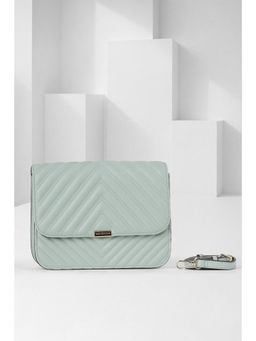 Van Heusen - Women Green Textured Casual Sling Bag With Detachable Strap