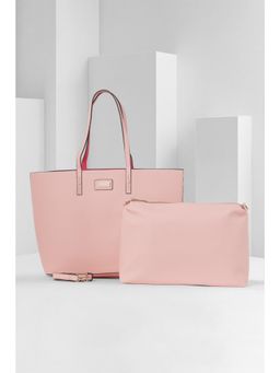 Van Heusen - Women Pink Solid Casual Handbag