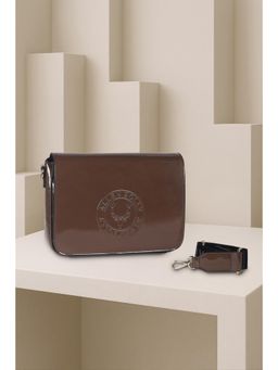 Allen Solly - Women Brown Casual Sling Bag With Detachable Strap