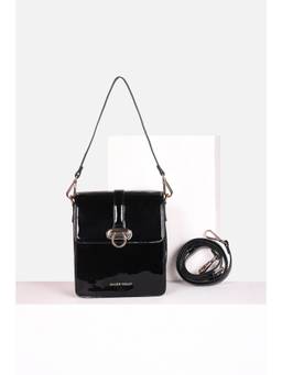 Allen Solly - Women Black Casual Sling Bag with Detachable Strap