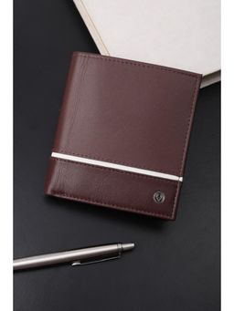 Allen Solly - Men Brown Solid Genuine Leather Wallet