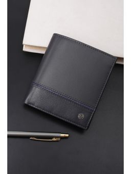 Allen Solly - Men Black Solid Genuine Leather Wallet