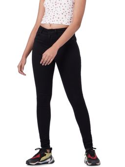 ONLY - Women Solid Casual Wear Black Jeans
